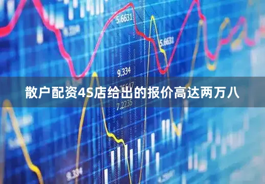 散户配资4S店给出的报价高达两万八
